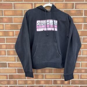 Vintage Rusty Surf Company Girls XL Heavyweight Hoodie Sweatshirt Oil Stains